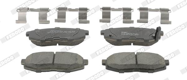 set placute frana,frana disc - FERODO