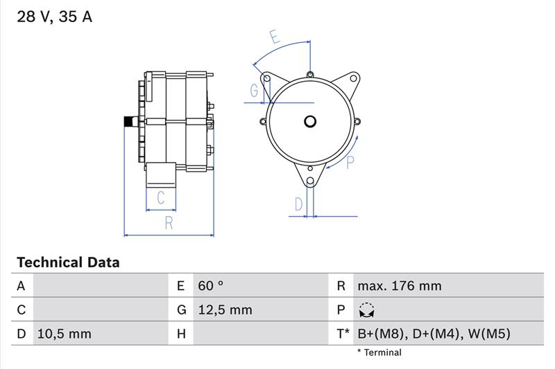 Generator / Alternator - BOSCH