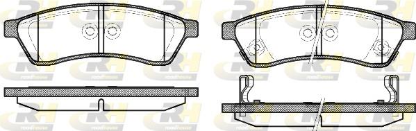 set placute frana,frana disc - ROADHOUSE