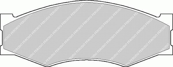 set placute frana,frana disc - FERODO