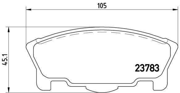 set placute frana,frana disc - BREMBO