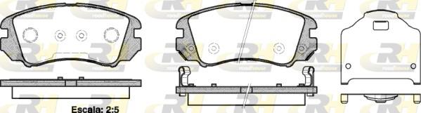 set placute frana,frana disc - ROADHOUSE