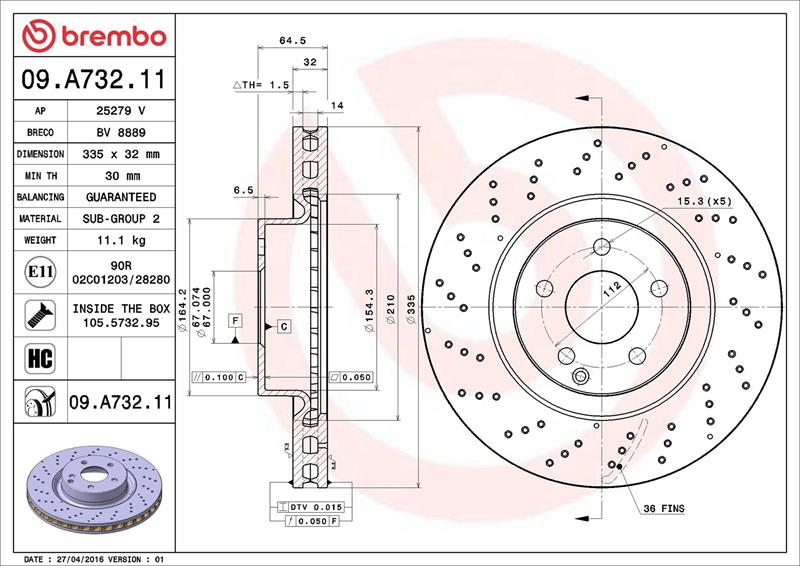 Disc frana - BREMBO
