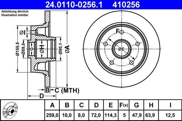 Disc frana - ATE