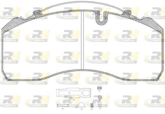 set placute frana,frana disc - ROADHOUSE