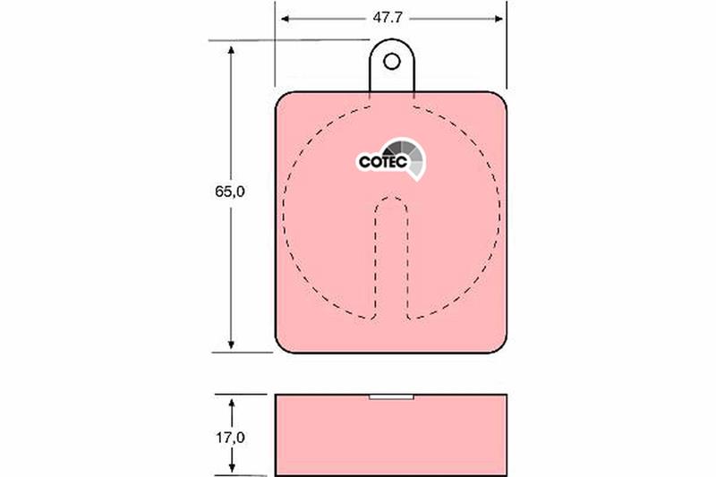 set placute frana,frana disc - TRW