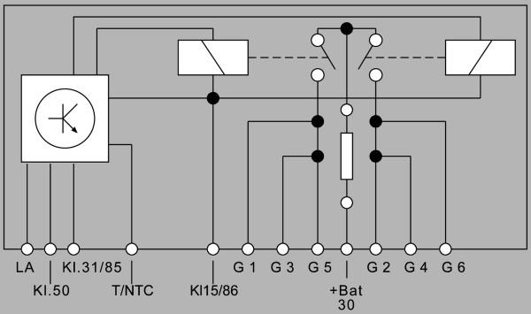 unitate de control,bujii incandescente - HELLA