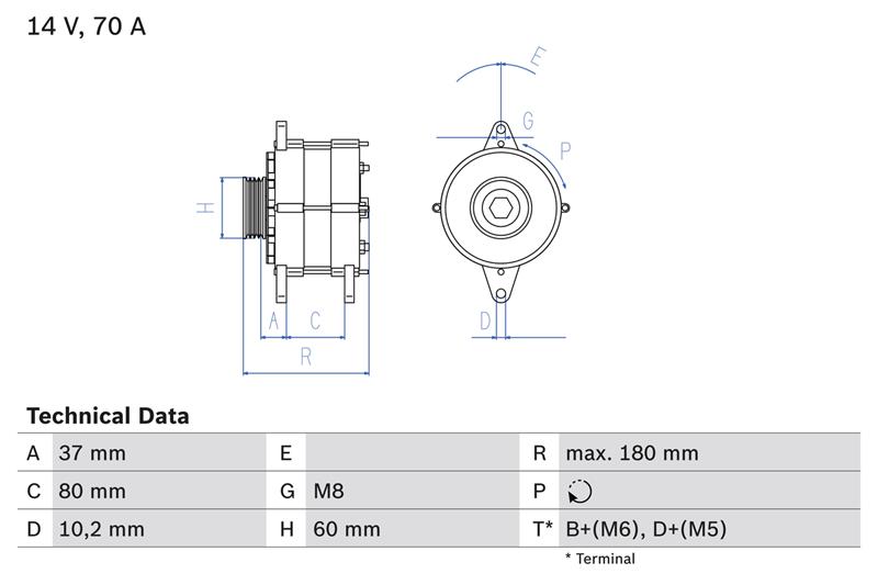 Generator / Alternator - BOSCH