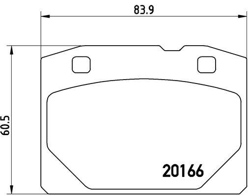 set placute frana,frana disc - BREMBO
