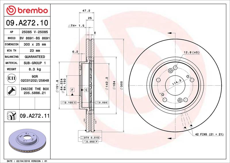 Disc frana - BREMBO