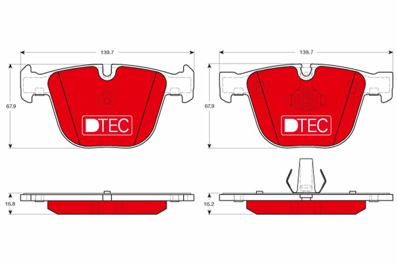 set placute frana,frana disc - TRW