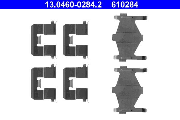 Set accesorii, placute frana - ATE
