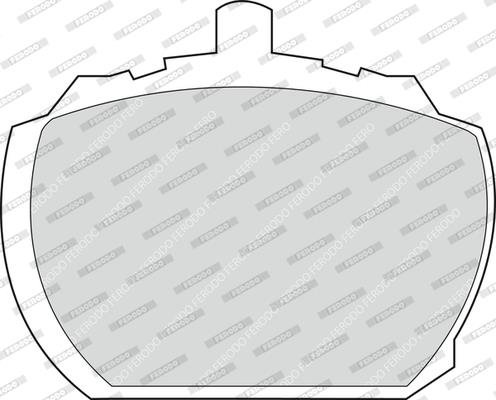 set placute frana,frana disc - FERODO
