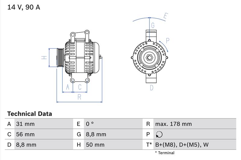 Generator / Alternator - BOSCH