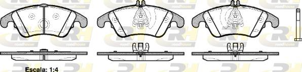 set placute frana,frana disc - ROADHOUSE