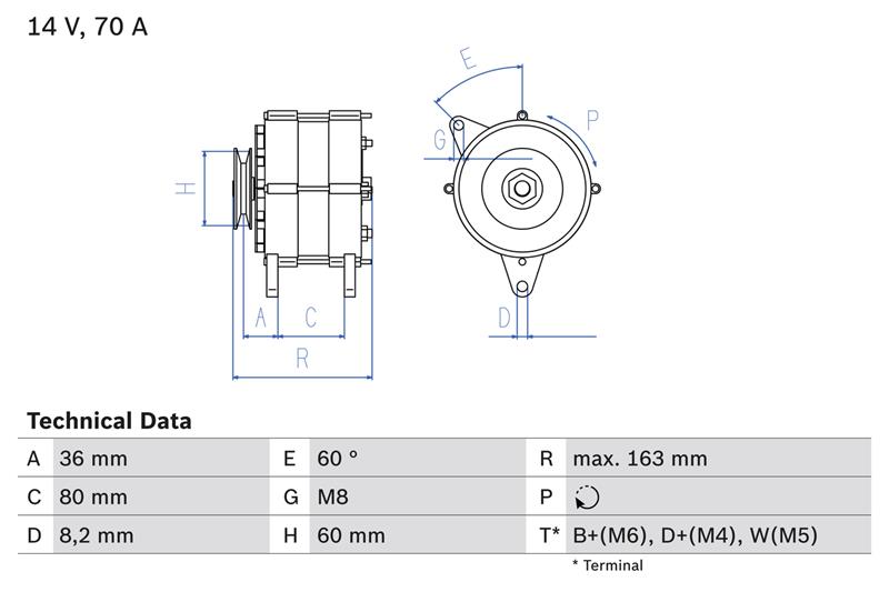 Generator / Alternator - BOSCH