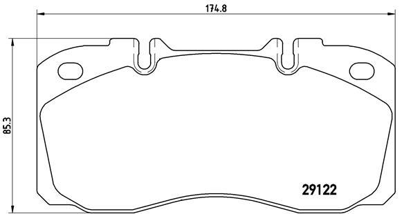 set placute frana,frana disc - BREMBO