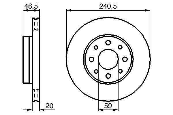 Disc frana - BOSCH