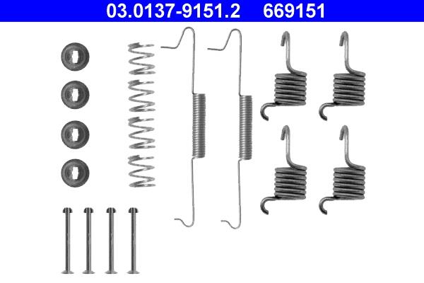 Set accesorii, sabot de frana - ATE