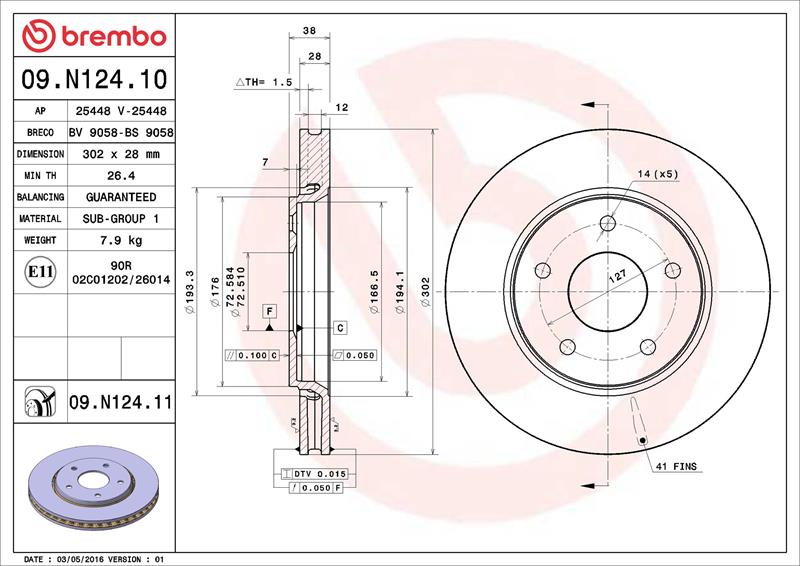 Disc frana - BREMBO