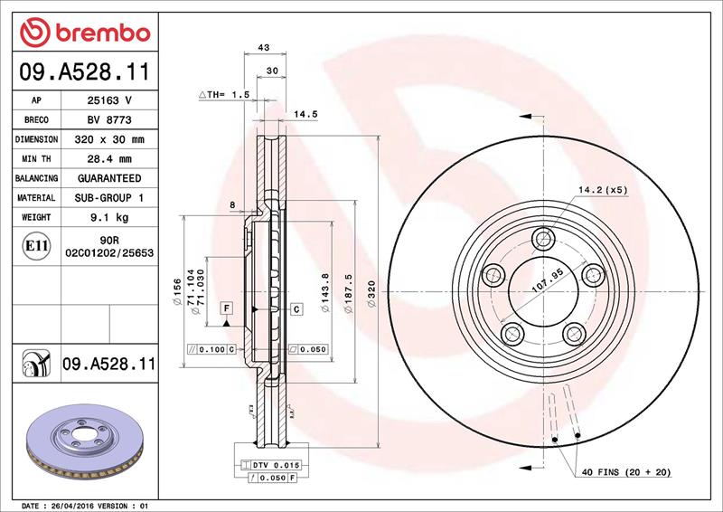 Disc frana - BREMBO