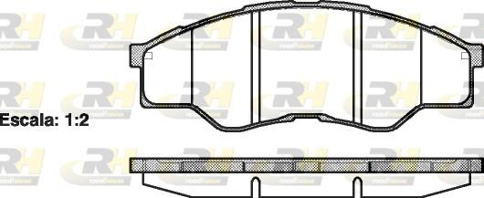 set placute frana,frana disc - ROADHOUSE