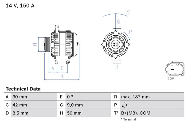 Generator / Alternator - BOSCH