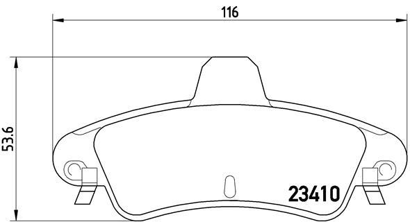 set placute frana,frana disc - BREMBO