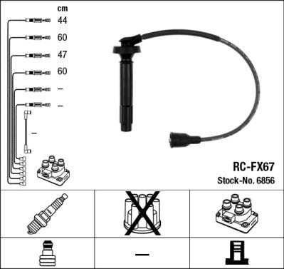 Set cablaj aprinder - NGK