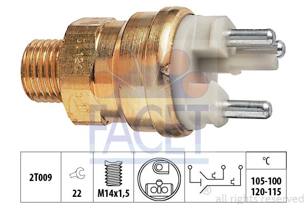 Comutator temperatura, ventilator radiator - FACET