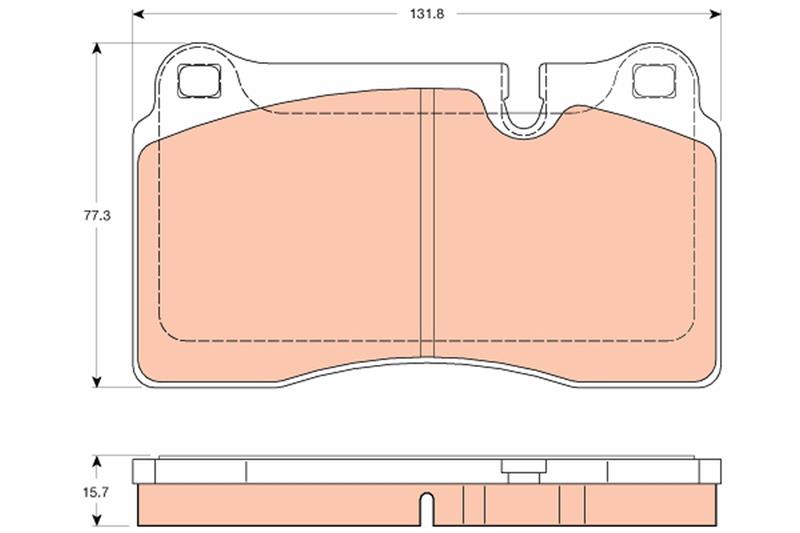 set placute frana,frana disc - TRW