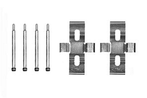 Set accesorii, placute frana - TRW