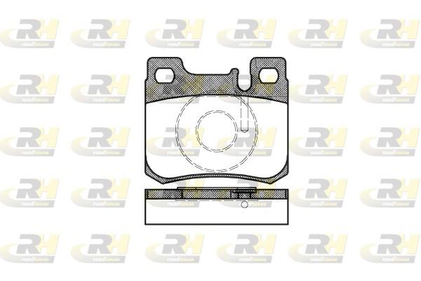 set placute frana,frana disc - ROADHOUSE
