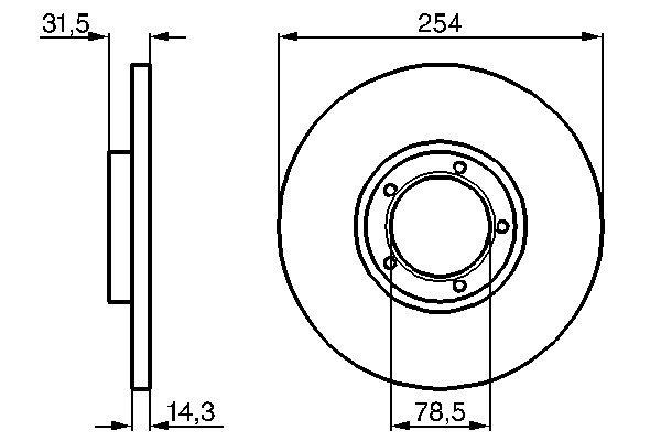 Disc frana - BOSCH