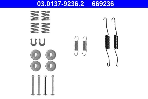 Set accesorii, sabot de frana - ATE