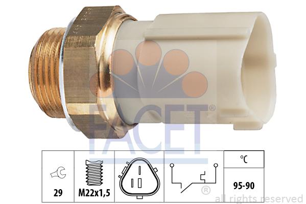 Comutator temperatura, ventilator radiator - FACET