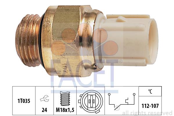 Comutator temperatura, ventilator radiator - FACET