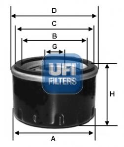 Filtru ulei - UFI