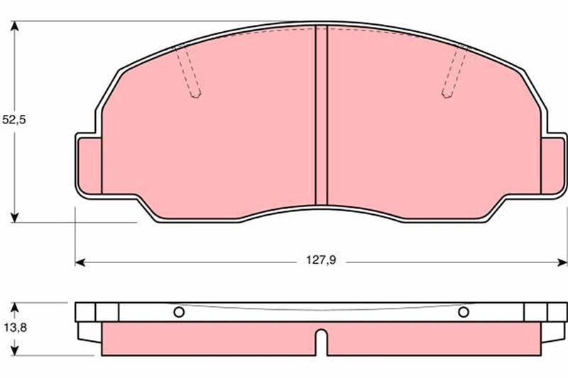 set placute frana,frana disc - TRW