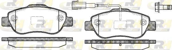 set placute frana,frana disc - ROADHOUSE