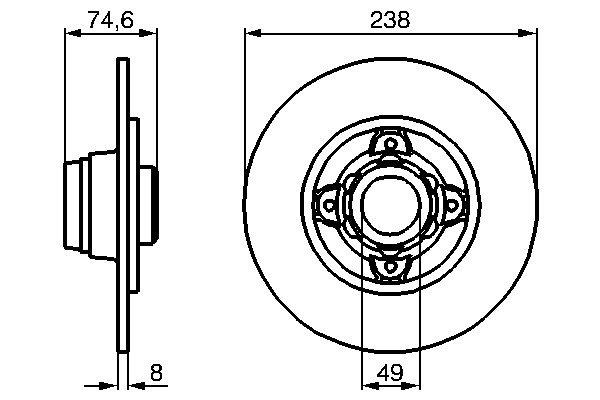 Disc frana - BOSCH