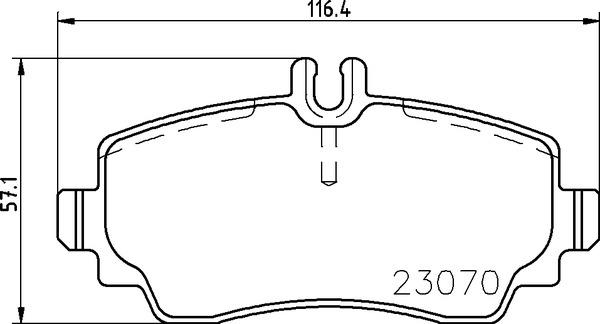 set placute frana,frana disc - BREMBO