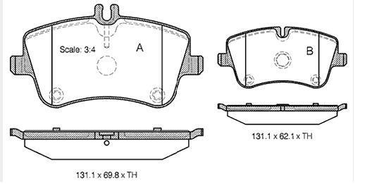 set placute frana,frana disc - STARLINE