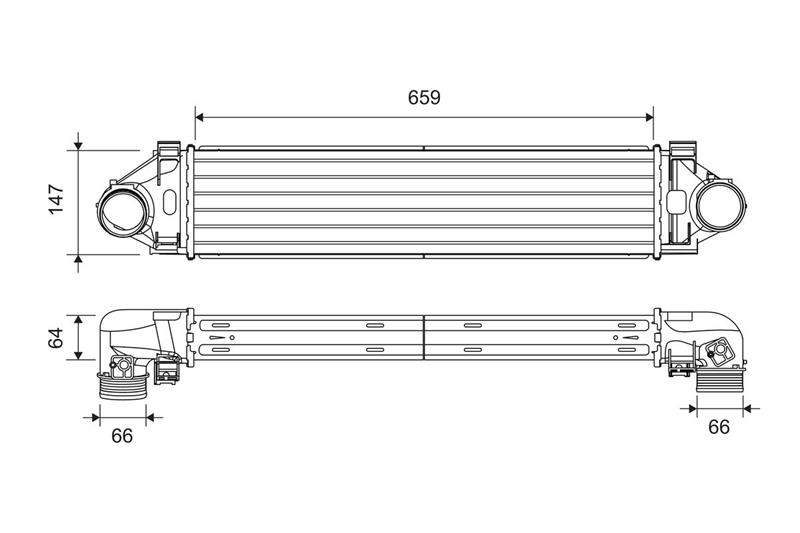 Intercooler, compresor - VALEO