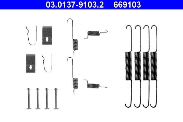 Set accesorii, sabot de frana - ATE