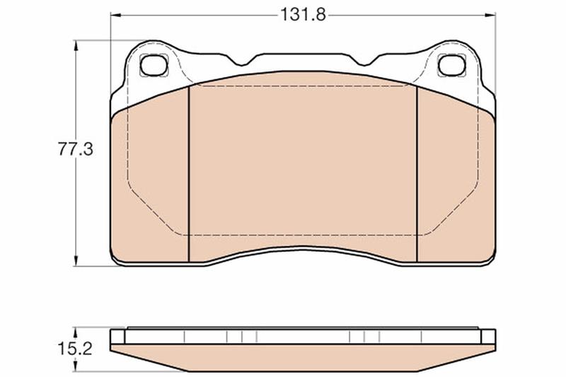 set placute frana,frana disc - TRW