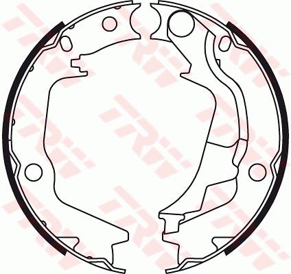 Set saboti frana, frana de mana - TRW