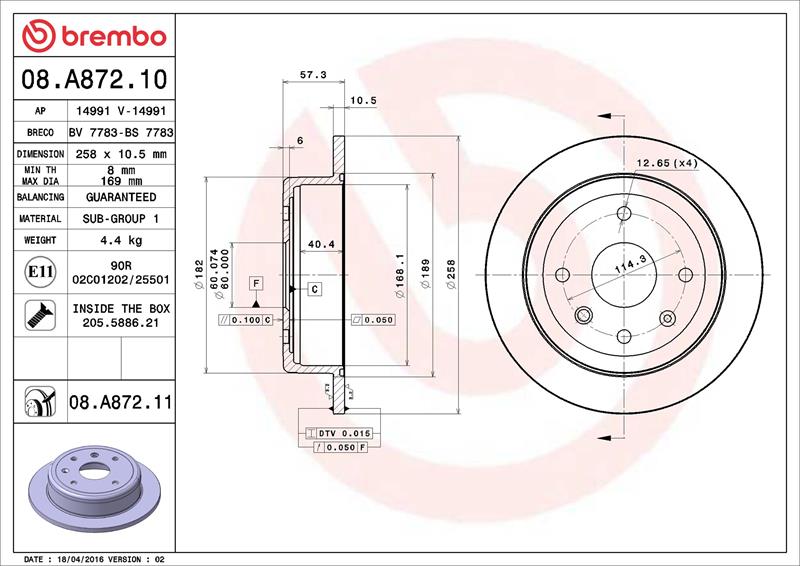 Disc frana - BREMBO