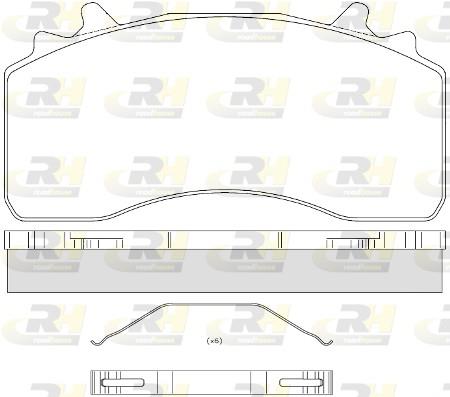 set placute frana,frana disc - ROADHOUSE
