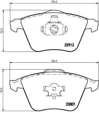 set placute frana,frana disc - BREMBO